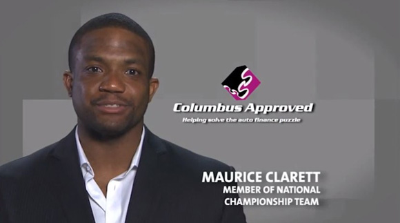 Maurice Clarett stars in a new commercial for a local auto financing outfit