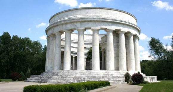 The Harding Memorial is the largest monument dedicated to a president outside Washington, D.C.
