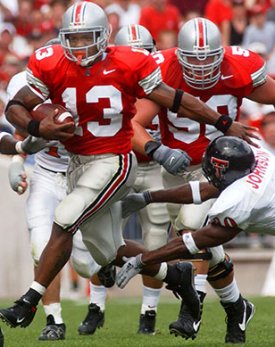 Clarett's ability to use his off hand to shed tacklers was 2nd to none in OSU history