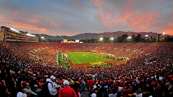 The Rose Bowl, site of the 2014 national championship, the final installment of the BCS.