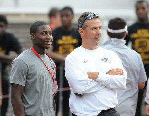 Curtis Samuel all smiles at Friday Night Lights