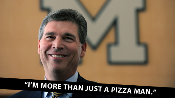 Michigan AD Dave Brandon, more than a pizza man.