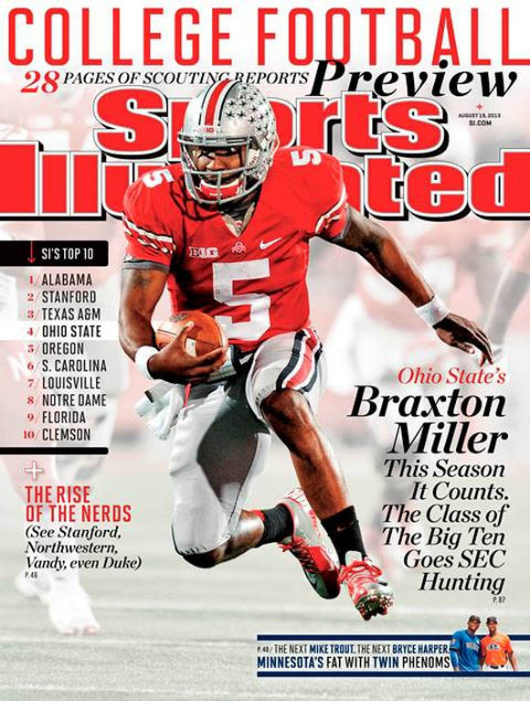 Braxton Miller on the cover of the new Sports Illustrated