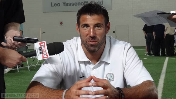 Mike Vrabel, always in dog mode.