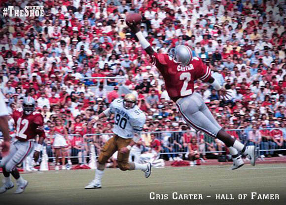 Cris Carter will be honored by Ohio State during the Buffalo game.