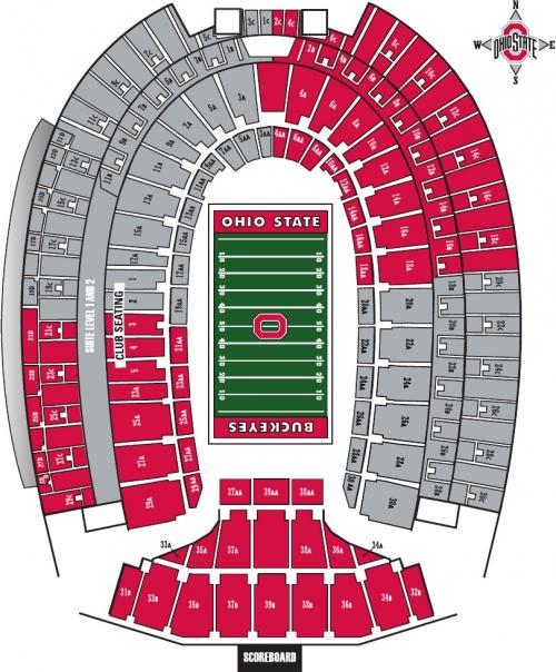 Ohio State Shoe Seating Chart