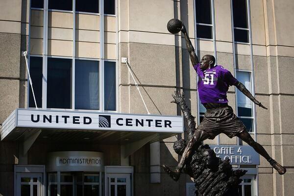 Yeah that's Michael Jordan in an NU jersey.