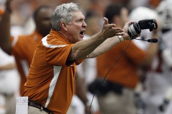 Texas' coach (for now) Mack Brown