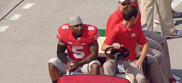 Braxton Miller is classified as day-to-day with a sprained knee ligament.