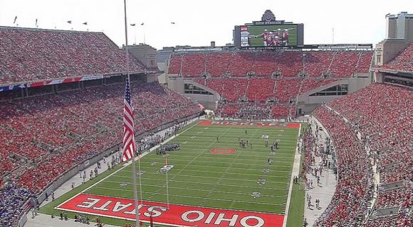 More than 105,000 fans took in OSU's 40-20 win.