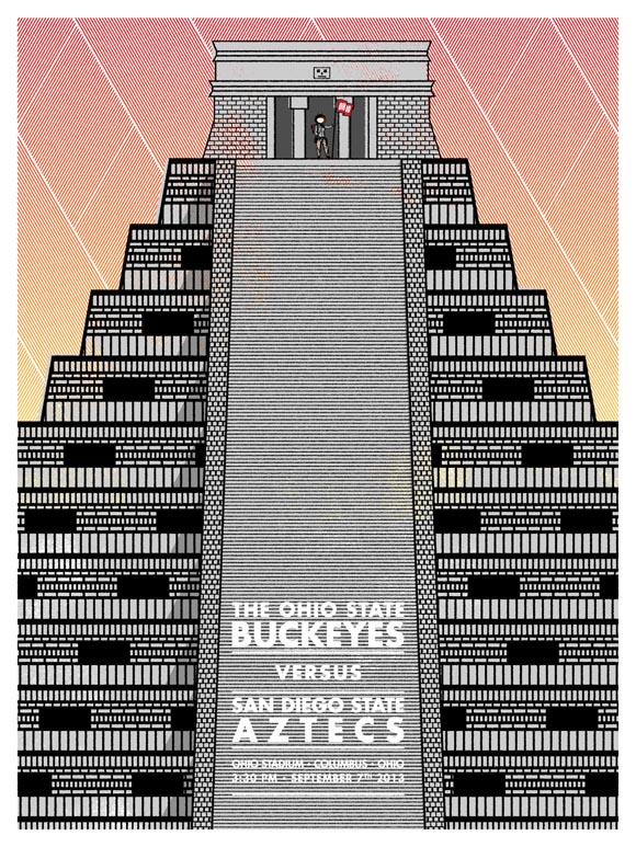 Ohio State vs San Diego State game poster