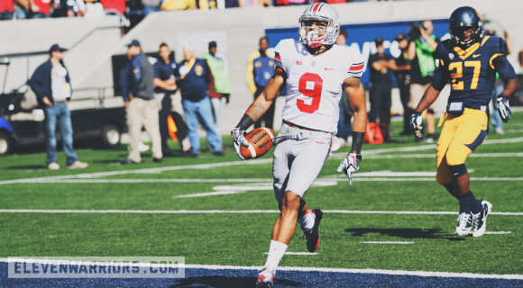 Devin Smith's 90-yard haul in the first quarter goes into the books as the longest play from scrimmage in Ohio State history.