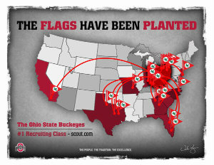 Buckeyes are planting the flags