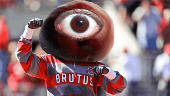 Ohio State's new live mascot.