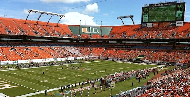 Making fun of Miami home game attendance issues is a low-hanging fruit, but still delicious.