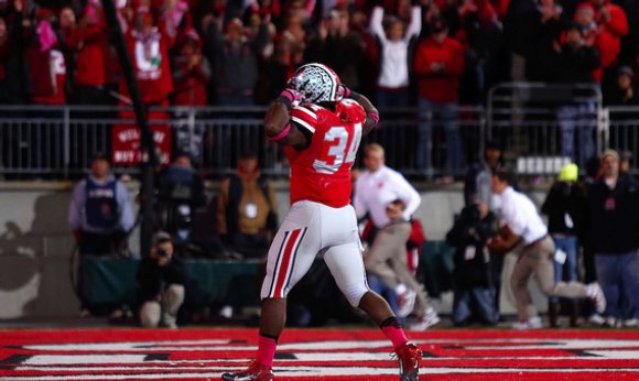 Carlos Hyde was again a man among boys in the demolition of Penn State