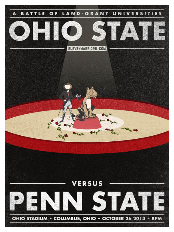 Ohio State vs Penn State game poster
