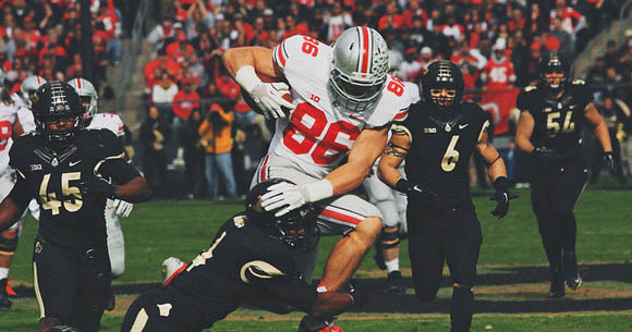 Jeff Heuerman had a game at Purdue.