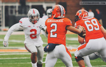 Shazier's line from Illinois: 16 tackles, 1.5 sacks, 3.5 TFLs and one forced fumble.