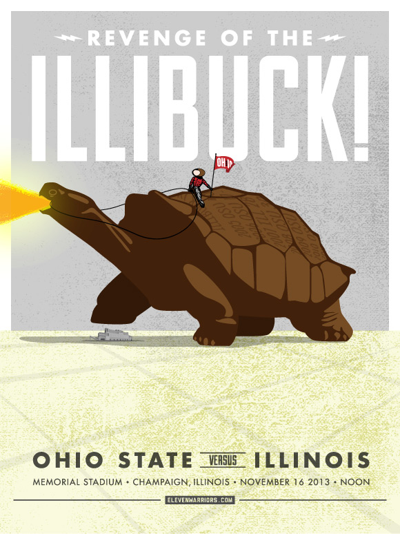 Illinois Game Poster