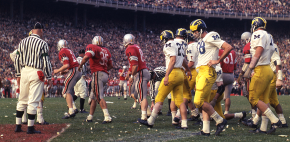 The 1968 Michigan game came right in the middle of the streak. [Photo: Ohio State Library]