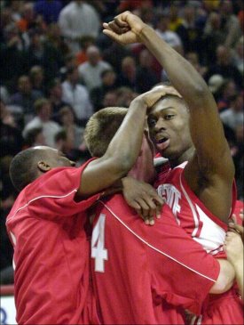 Bass beat Sparty in the 2003 B1G tourney semi-final by banking in the one and only career free throw he had attempted to that point.