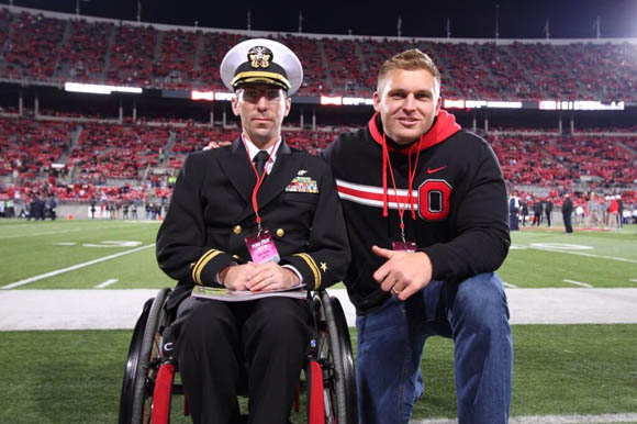 Lt. Simmons at Ohio Stadium (Kirk Barton photo)