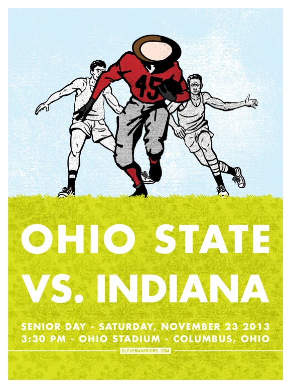 Ohio State vs Indiana game poster