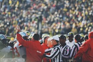 Three players were ejected; two Buckeyes and a Wolverine. 