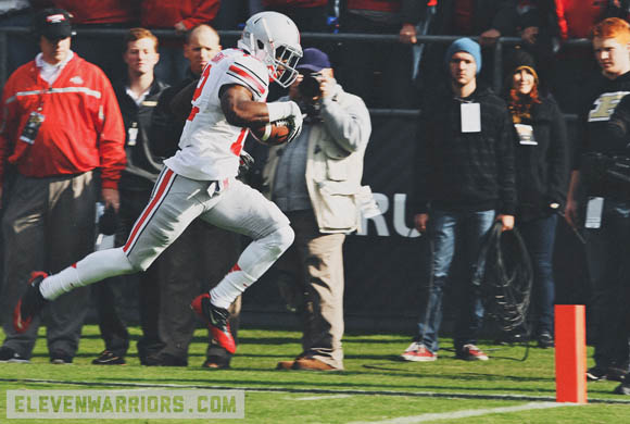 Doran Grant took this interception to the house at Purdue.