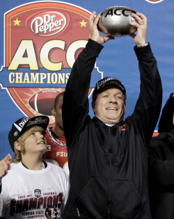 Jimbo Fisher with his second ACC championship