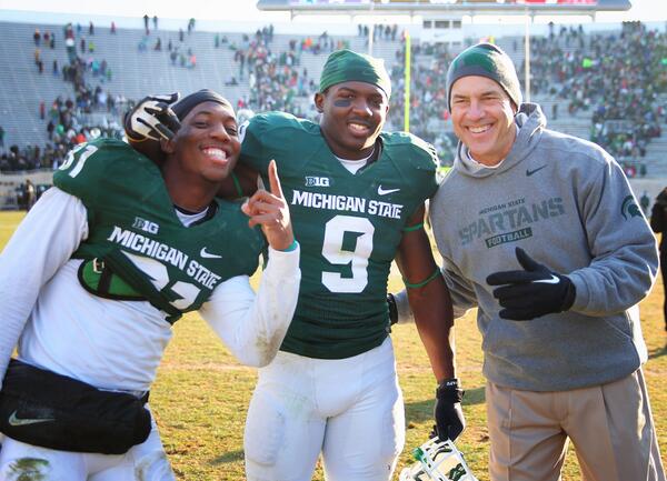 When Mark Dantonio is smiling, RUN AWAY.