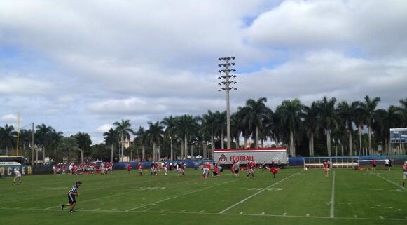 The scene at Nova Southeastern University.