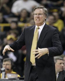 The always animated Fran McCaffery.