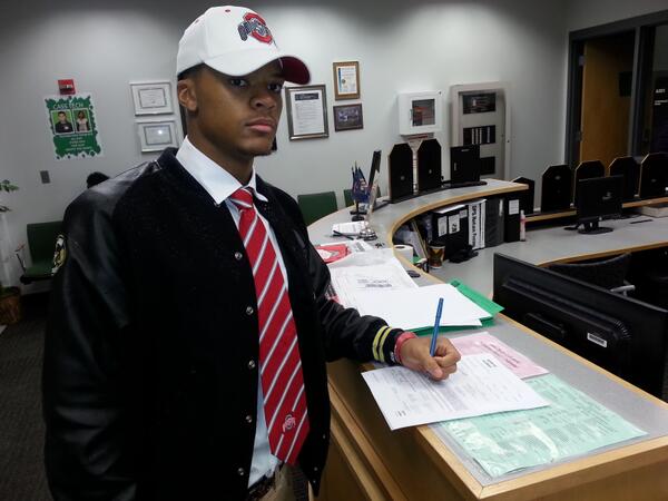 Damon Webb signs with Ohio State on National Letter of Intent Day