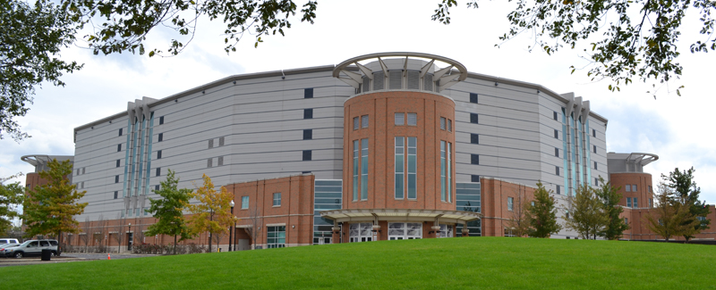 A much prettier exterior. A blander interior. A better arena. (via official Ohio State athletics website)