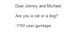 A dog, a DOG! A dog, a DOG!