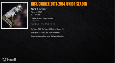 Nick Conner Highlights via hudl