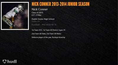 Nick Conner Highlights via hudl Nick Conner Highlights via hudl