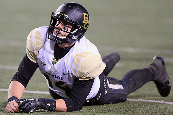 Bryce Petty had a bad day against Oklahoma State. Bryce Petty had a bad day against Oklahoma State.