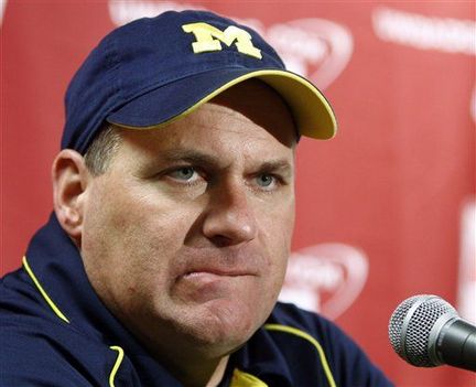 Yes he has to wear Michigan gear while he watches it Yes he has to wear Michigan gear while he watches it