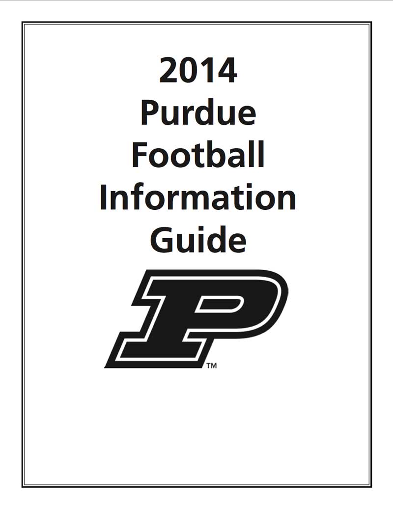 2014 Purdue Football Media Guide