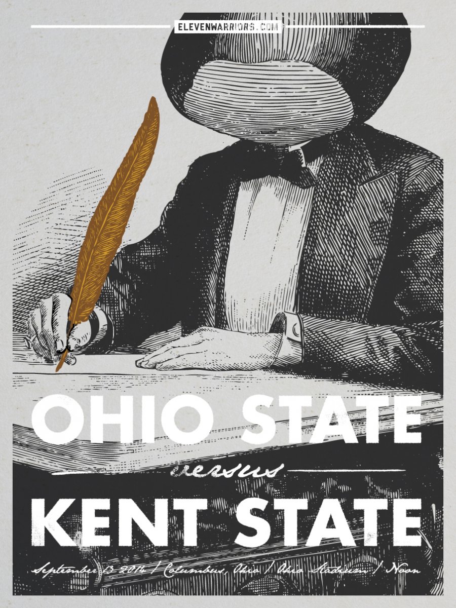 Eleven Warriors Game Poster: Kent State
