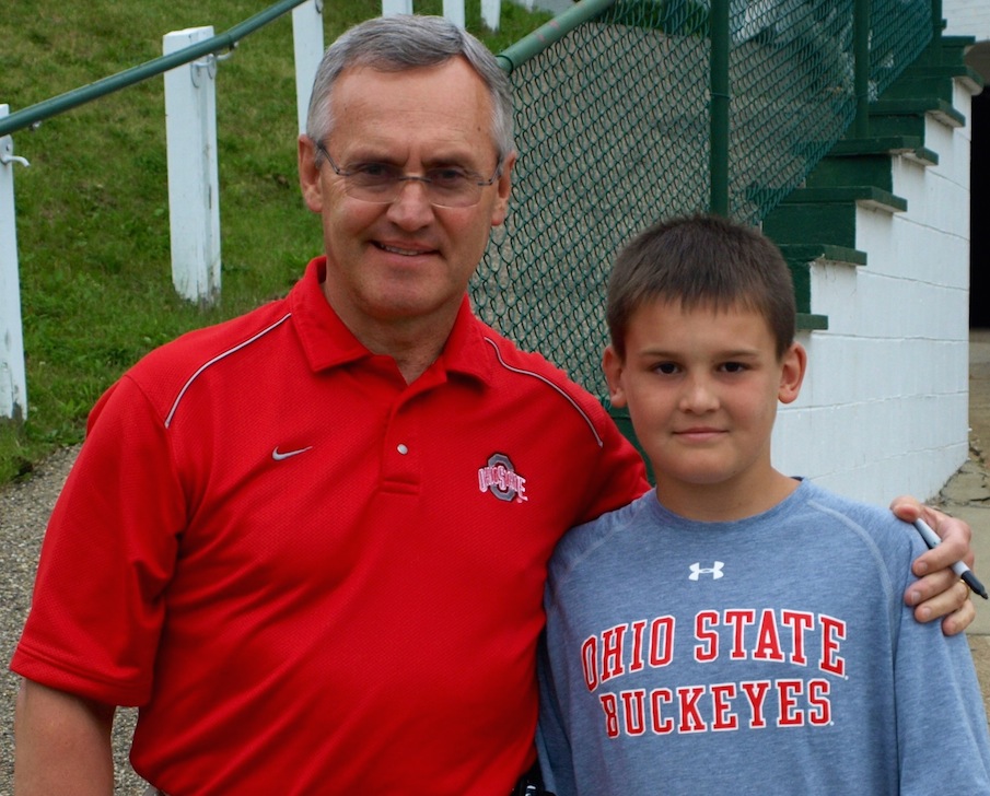 The Senator with a young Brendan Ferns