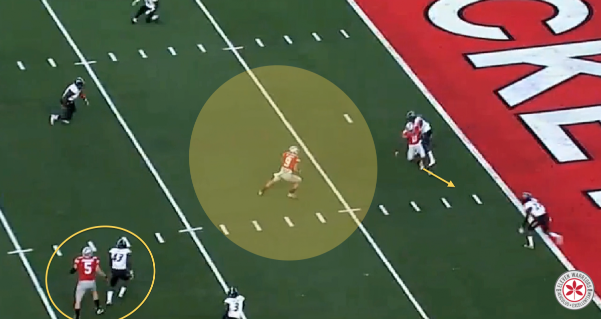 Devin Smith finds the gap Devin Smith finds the gap