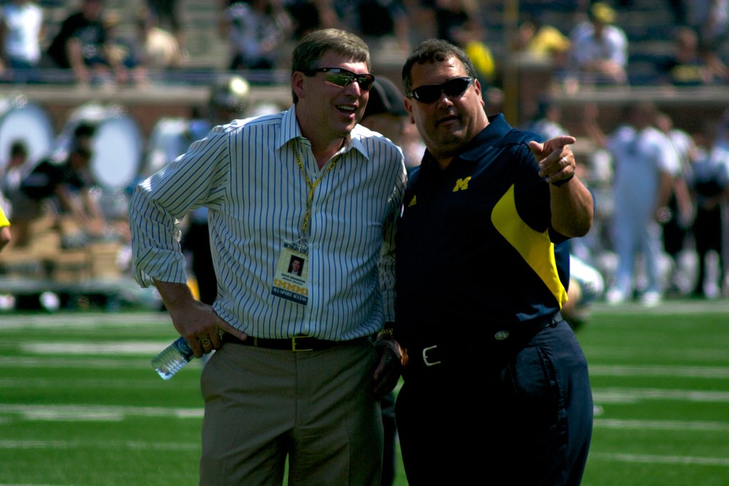 Dave Brandon and Brady Hoke