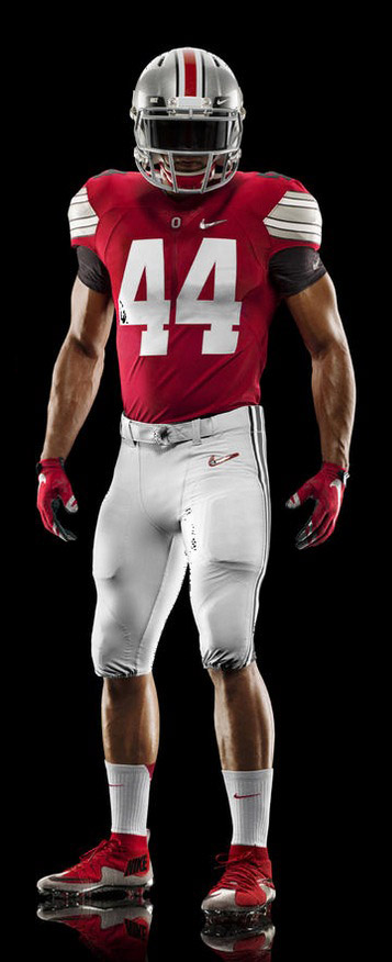 The home uniform Ohio State will wear in the playoffs.