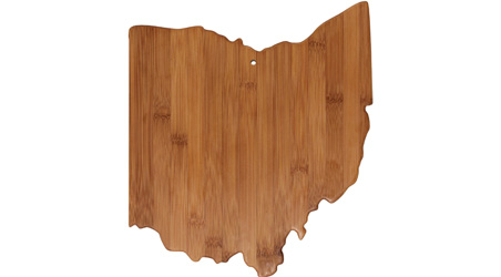 Ohio Cutting Board from Totally Bamboo