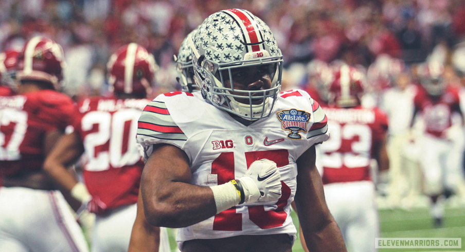 Ezekiel Elliott set a Sugar Bowl record with 230 yards rushing. Ezekiel Elliott set a Sugar Bowl record with 230 yards rushing.