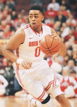 Russell leads the Buckeyes in points and rebounds per game and ranks 2nd in assists